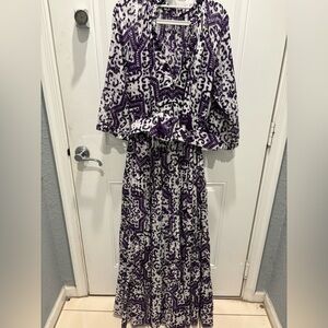 Samantha Sung  floral dress belted sz 10